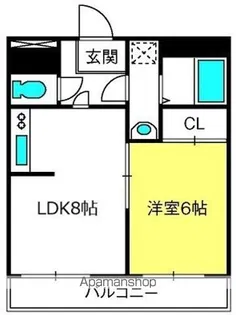 レジデンス清水【1階】の間取り
