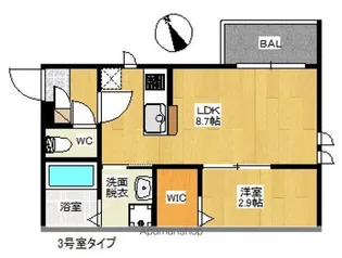 REGALEST そらきら【1階】の間取り