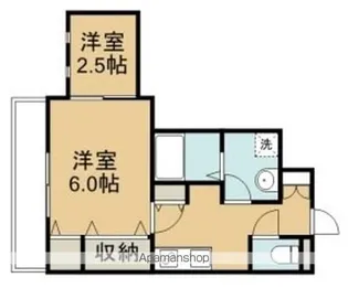アーバン上大川前【203号室】の間取り