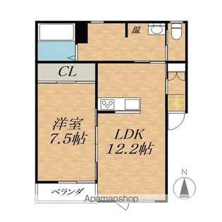 REALL(リアル)Ⅱ【3階】の間取り