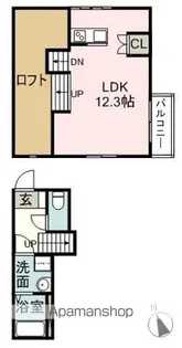 RadIAnce笠寺(レイディエンス笠寺)【2階】の間取り