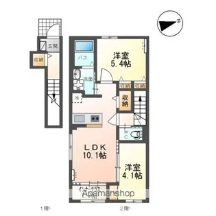 パルティーダ・M【2階】の間取り