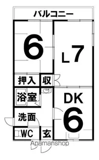 コーポラス丹波【2階】の間取り
