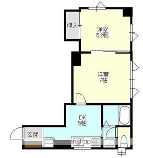 マンションUA2【3階】の間取り