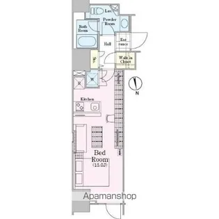 ロイジェントパークス四ツ谷【9階】の間取り
