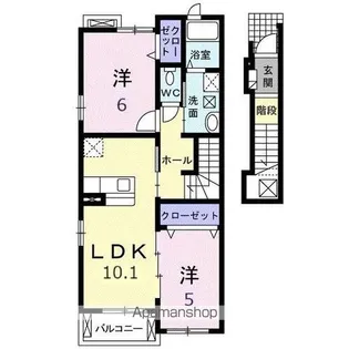 サンセレーノ Ⅰ【2階】の間取り