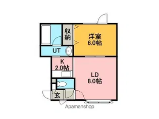 ハミール富丘1・3【2階】の間取り