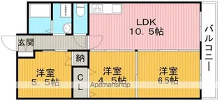ハイツ三ツ池台【2階】の間取り