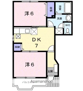 フォレスト・ヴィラA【1階】の間取り