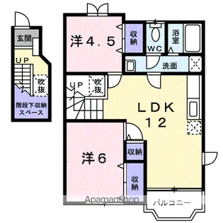 フィオーレ早島B【2階】の間取り