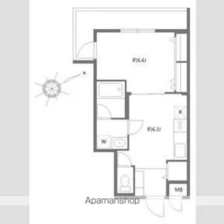 オクドテラス【3階】の間取り