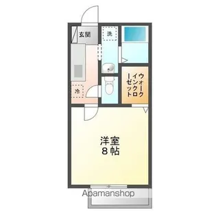 レジデンス岡本【202号室号室】の間取り