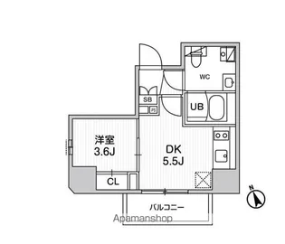 SYFORME江戸川橋【2階】の間取り