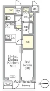 アジールコート都立大学【1階】の間取り
