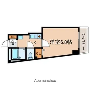 クリスタル浮間【303号室号室】の間取り