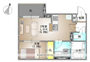 REGALEST 総社駅前【302号室号室】の間取り