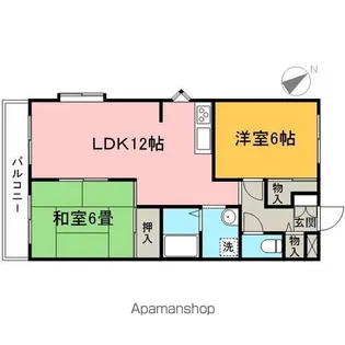 ファミネス明ノ沢【1階】の間取り