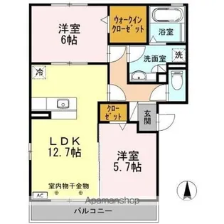エスペランサ【2階】の間取り