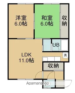 コーポチヨメール【202号室】の間取り