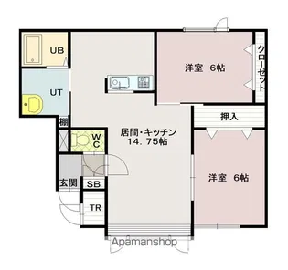 夢ハイツひろ【102号室】の間取り