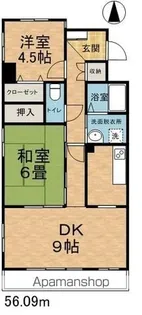 サンシャイン北松本【202号室】の間取り