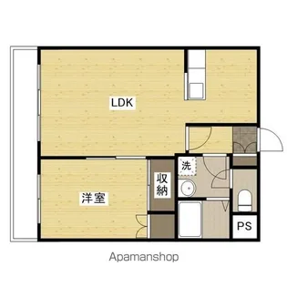 ソレイユ高陽Ⅱ【4階】の間取り