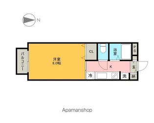 ファーストエイト南光台Ⅰ【105号室】の間取り