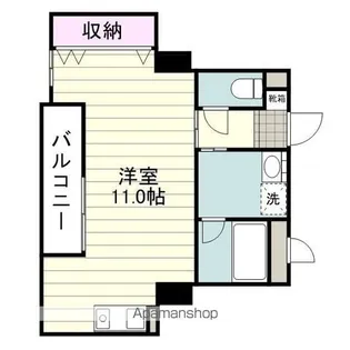 プライムコート上荒田【202号室】の間取り