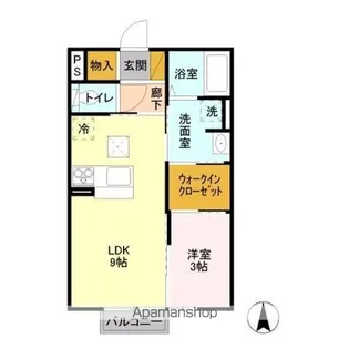 DーROOM TOM【1階】の間取り