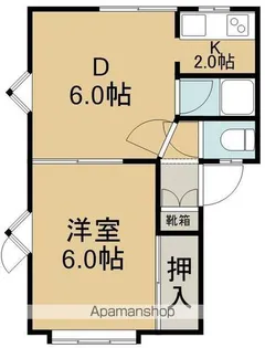 フェリカ【2-E号室】の間取り