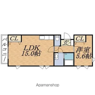 フィレンツェ札幌【7階】の間取り