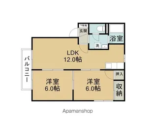 ヴィラプレールヒル【103号室】の間取り