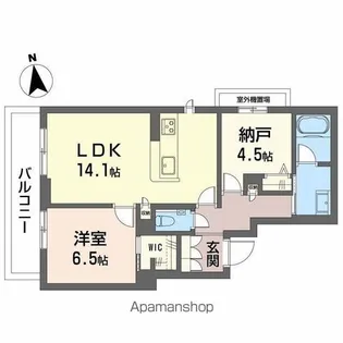 スカイ ウィング【4階】の間取り