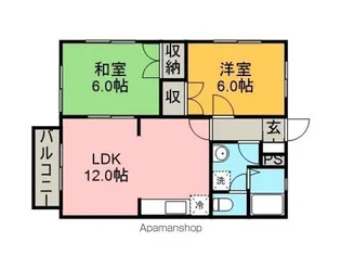 シエスタ【2階】の間取り