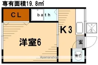 岡村荘【2階】の間取り