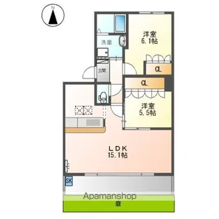 ウィステリア【1階】の間取り