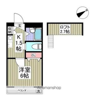 東京都三鷹市井口2丁目【アパート】の間取り