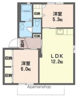 ABBEY ROAD 3【2階】の間取り