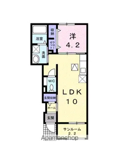 ネオ ファースト Ⅲ【1階】の間取り