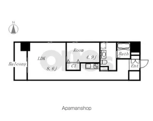 ザ・テラス丸の内【10階】の間取り