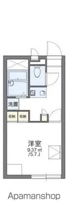 レオパレスブワ リベール【1階】の間取り