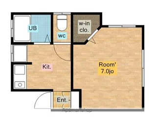 サンブリックⅡ【202号室】の間取り
