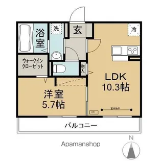 OLIVE A棟【3階】の間取り