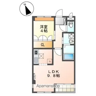 グランディール加藤【1階】の間取り