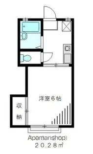 ヴィラ浜田山【203号室】の間取り
