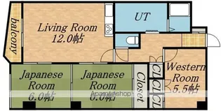リンダビスタ山の手【307号室】の間取り