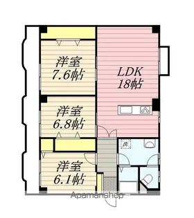 南薫ハイツ【201号室】の間取り