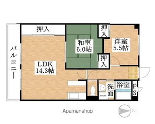 フェリース アイチ【3階】の間取り