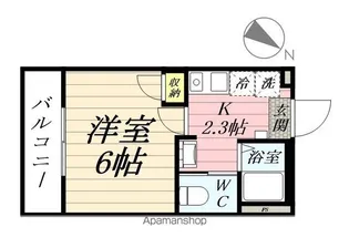 フルリール鶴見【2階】の間取り
