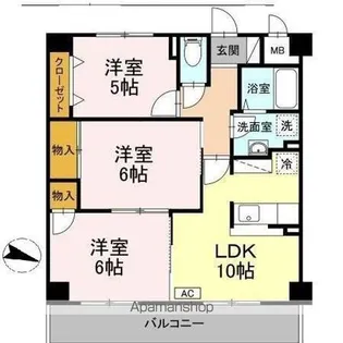 グランドール清水【4階】の間取り